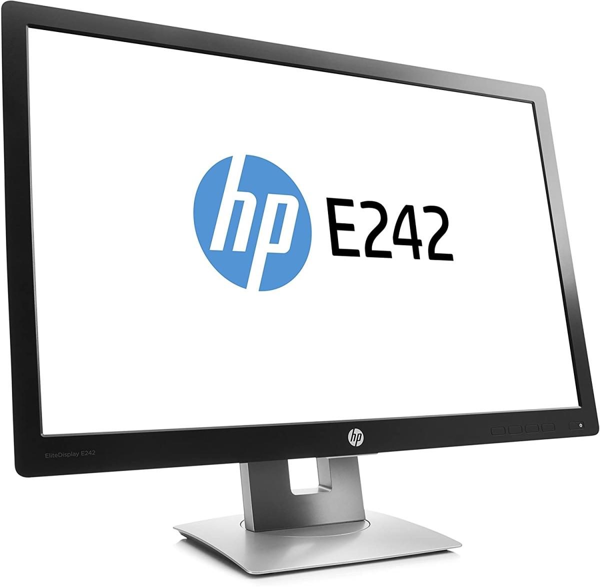 Монитор HP E242 диагональ экрана 24″ разрешение 1920×1200 IPS VGA HDMI DP класс A