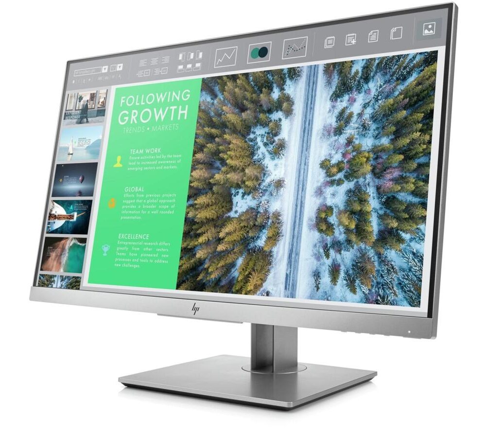 Монітор HP EliteDisplay E243 сірий (23.8″ IPS/1920×1080/16:9/VGA HDMI DP/USB)