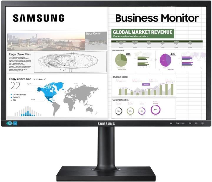 Б/В Монитор Samsung S24E650PL / 24″ / 1920×1080 /PLS / 16:9 / VGA DVI DP / Черный / Grade