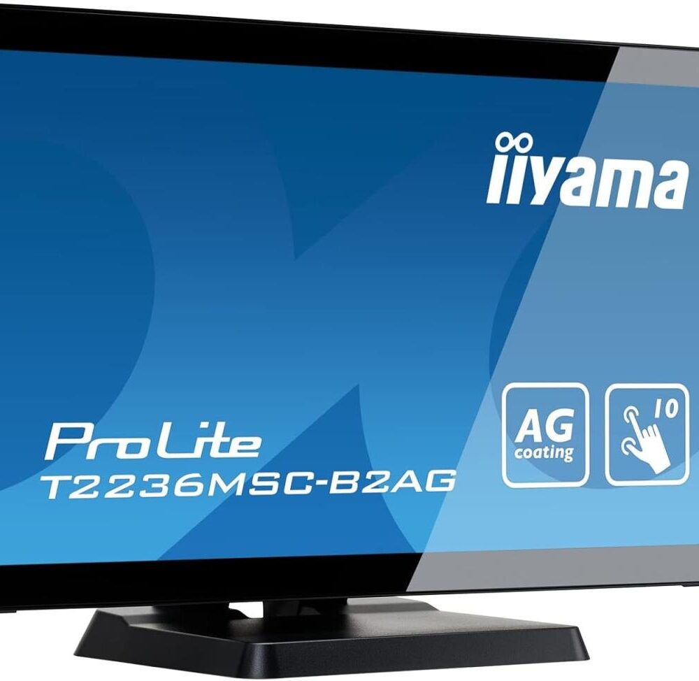 Монітор iiyama ProLite T2236MSC(21.5″IPS/1920×1080/16:9/250кд/м2)(03-IL-22-T2236MSC-A) Б/В