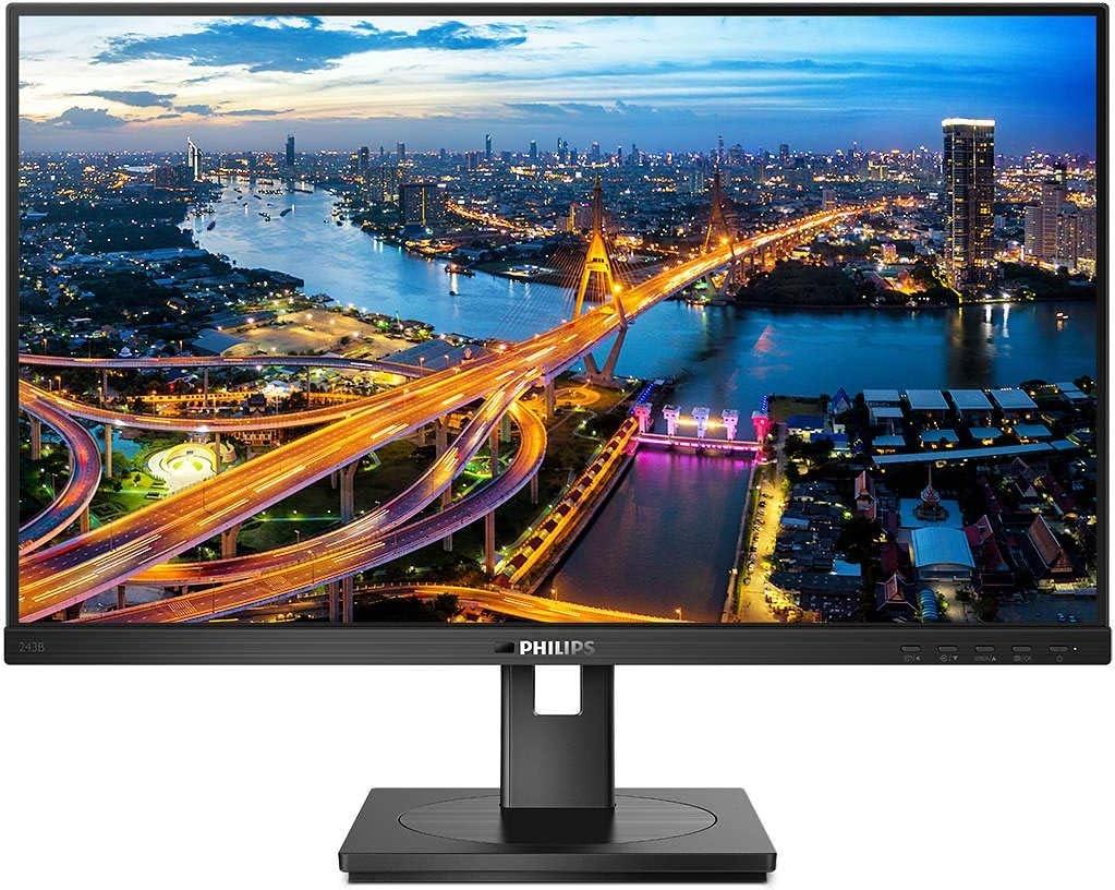 Монітор Philips 243B1 (23.8″ IPS/1920×1080/16:9/250кд/м2/4мс) (USB-C/HDMI/DP/VESA) Б/В