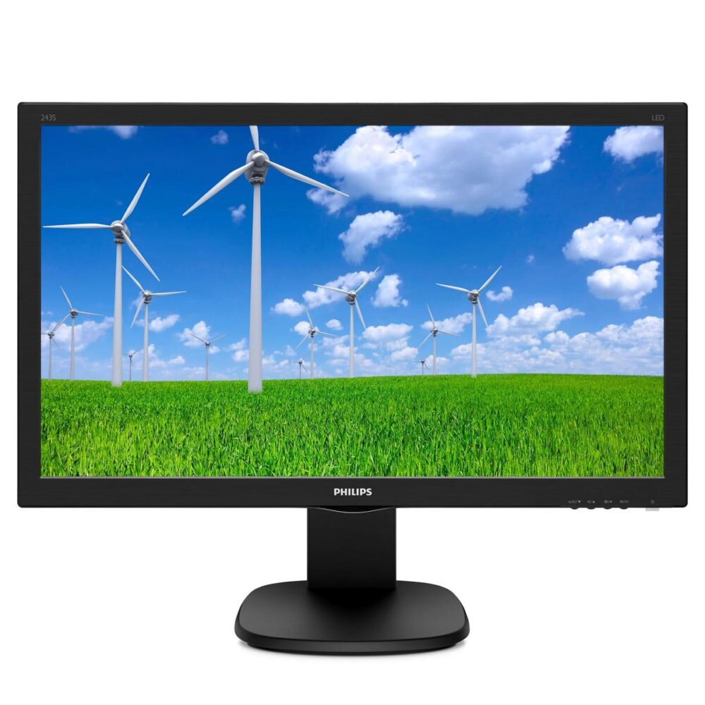 Б/В Монітор Philips 243S5L (24″ AH-IPS/1920×1080/16:9/VGA/DVI/VESA)