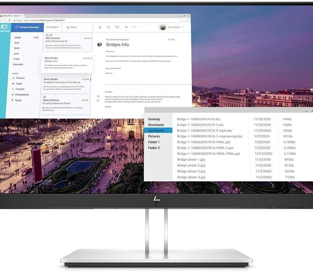 Б/В Монітор HP E23 G4 (23″ IPS/1920×1080/16:9/VGA,HDMI,Display Port,4xUSB)